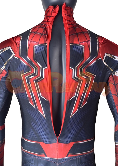 Avengers Infinity War Iron Spider Man Suit Costume Cosplay Bodysuit