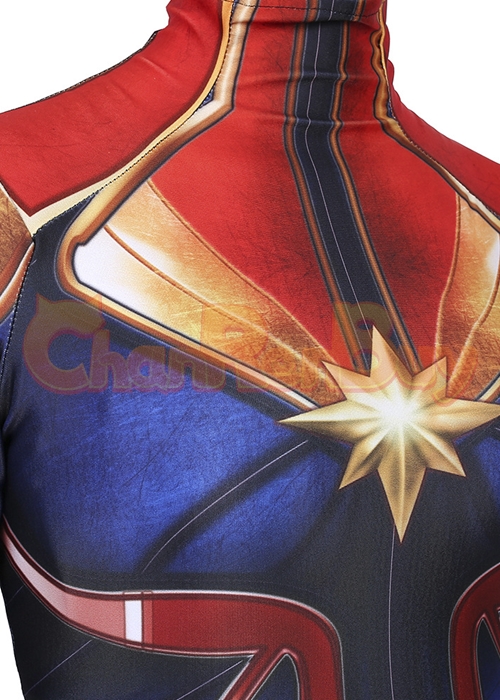 Captain Marvel Costume Carol Danvers Cosplay Bodysuit