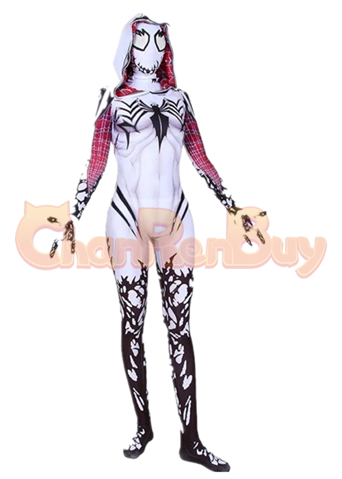 Venom Spider Gwen Costume Gwen Stacy Cosplay Bodysuit