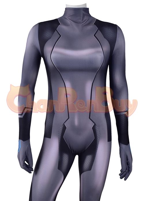 Metroid Samus Aran Zero Suit Costume Cosplay Bodysuit