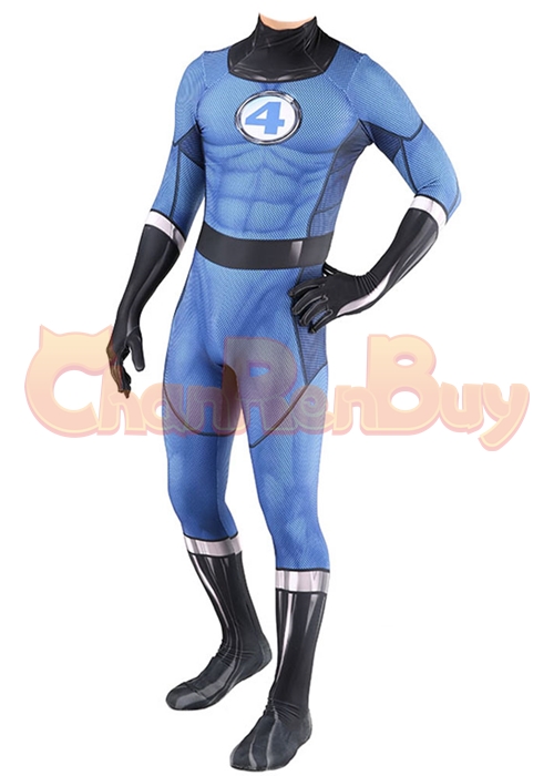 Fantastic Four Costume Johnny Storm Cosplay Bodysuit
