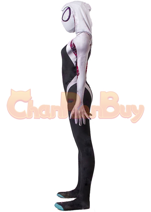 Spider Man Into The Verse Spider Gwen Stacy Costume Cosplay Bodysuit