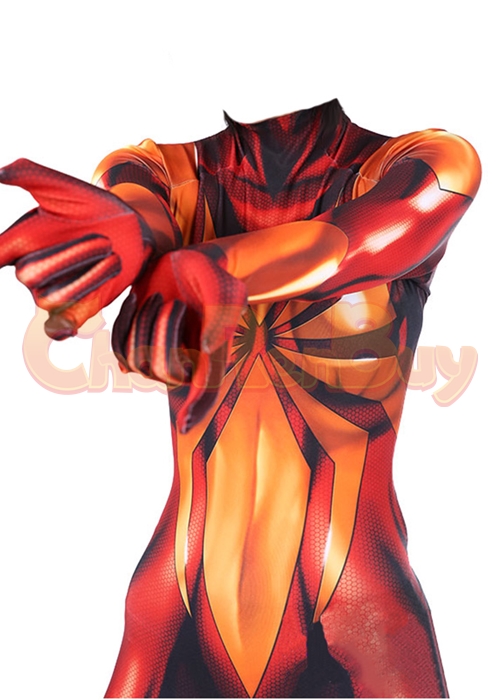 Iron Spider Man Costume Mary Jane Spinneret Spider Girl Cosplay Bodysuit