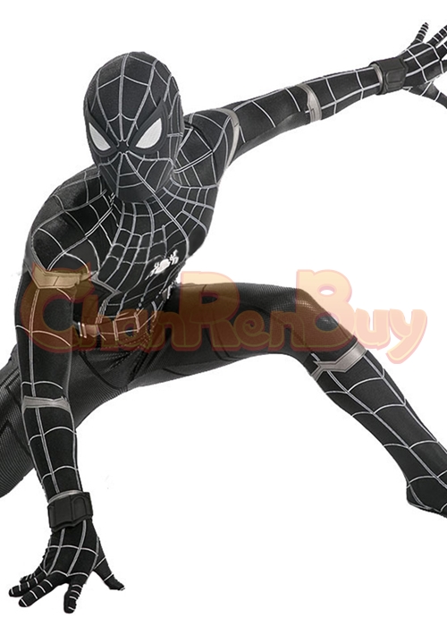 Spider Man Homecoming Costume Cosplay Bodysuit Black Ver.