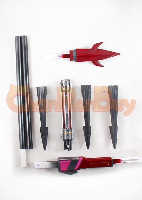 OW Overwatch Mercy Angela Ziegler Devil Skin Staff Cosplay Prop -Chaorenbuy Cosplay