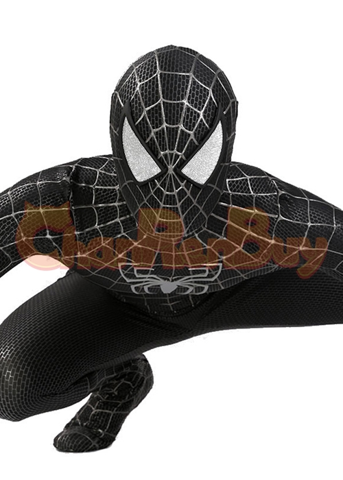 Spider Man 3 Venom Symbiote Costume Tobey Maguire Cosplay Bodysuit
