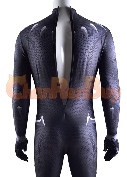 Captain America Civil War Black Panther Jumpsuit T'Challa Cosplay Bodysuit