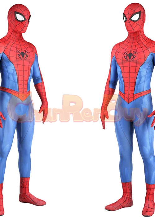 Spider Man Classic Suit Peter Parker Costume Cosplay Bodysuit