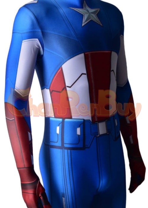 Captain America Costume Steve Rogers Cosplay Bodysuit