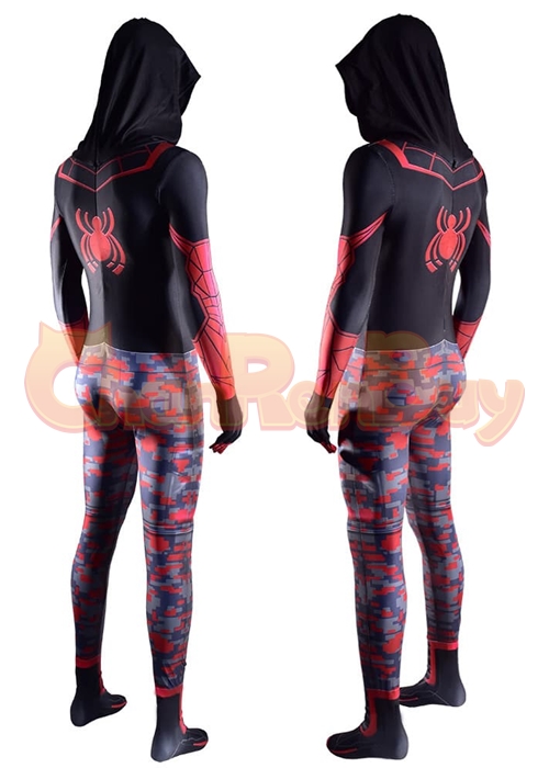 Spider Man Miles Morales Costume Cosplay The End Suit Cosplay Bodysuit