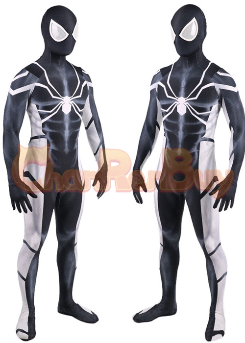 Spider Man Costume Black Future Foundation Suit Cosplay Bodysuit