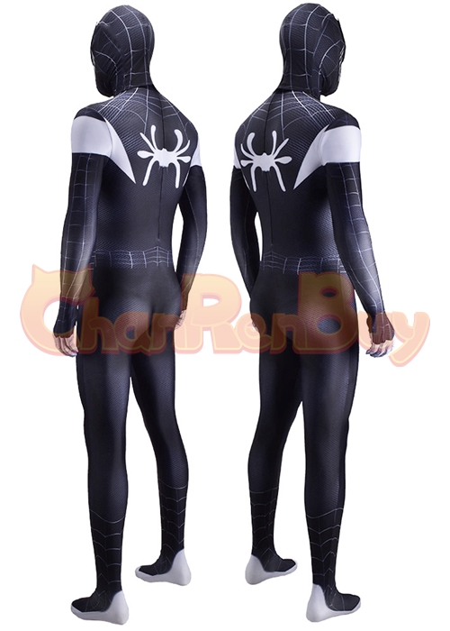 Spider Man Venom Symbiote Miles Morales Costume Cosplay Bodysuit
