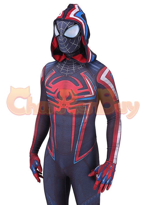 Spider Man Costume Miles Morales 2099 Suit Cosplay Bodysuit