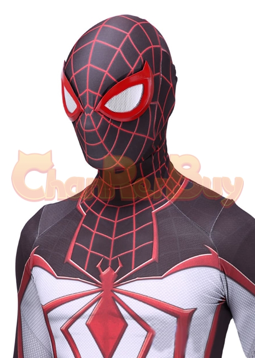 Spider Man Miles Morales Costume TRACK Suit Cosplay Bodysuit