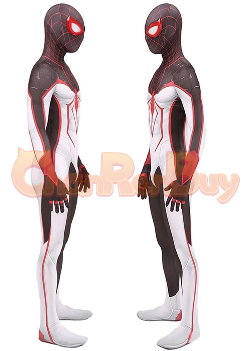 Spider Man Miles Morales Costume TRACK Suit Cosplay Bodysuit Ver.2