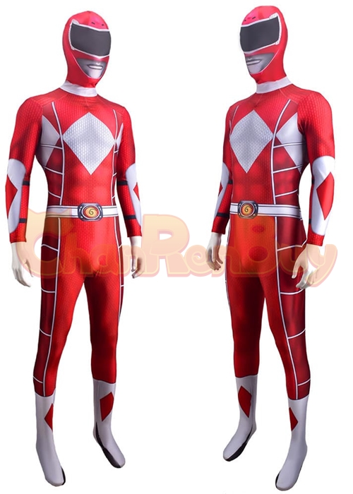 Mighty Morphin Power Rangers Red Ranger Cosplay Bodysuit