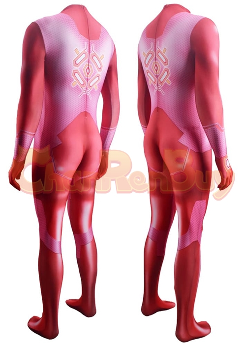 Metroid Samus Aran Zero Costume Red Cosplay Bodysuit