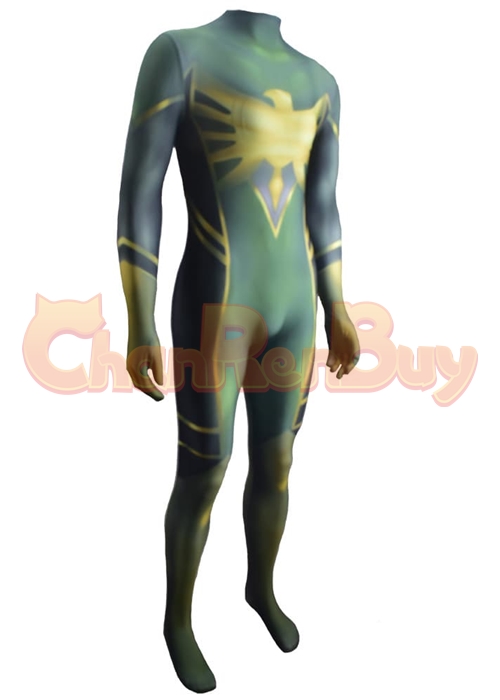 Overwatch Mercy Dark Phoenix Costume Crossover Cosplay Bodysuit