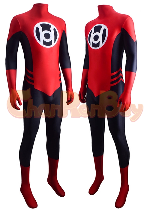 Green Lantern Red Lantern Corps Costume Cosplay Bodysuit