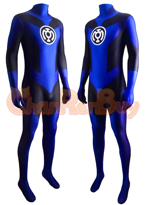 Green Lantern Blue Lantern Corps Costume Cosplay Bodysuit