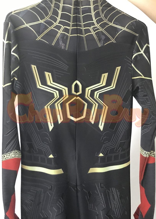 Spider Man 3 No Way Home Costume Black Suit Cosplay Bodysuit
