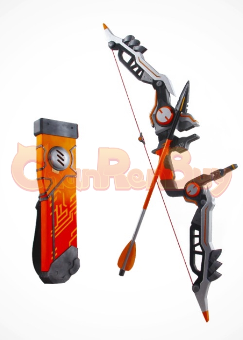 OW Overwatch Shimada Hanzo Cyber Ninja Bow Arrow Quiver Cosplay Prop-Chaorenbuy Cosplay