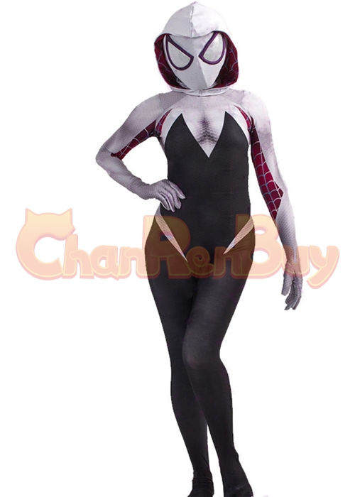 Spider Man Into The Verse Spider Gwen Stacy Costume Cosplay Bodysuit