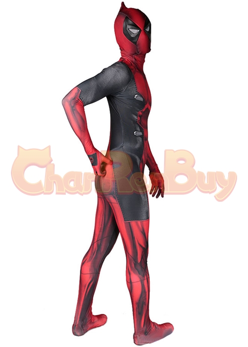 Deadpool Costume Wade Wilson Cosplay Bodysuit Horn Ver.