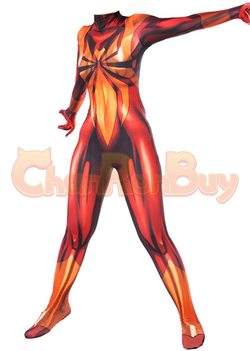 Iron Spider Man Costume Mary Jane Spinneret Spider Girl Cosplay Bodysuit