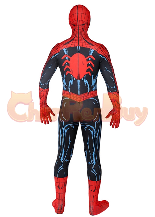 Ultimate Spider Man Costume Peter Damaged Suit Cosplay Bodysuit