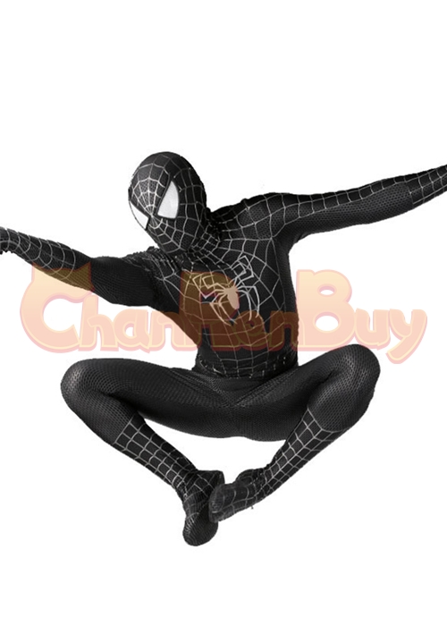 Spider Man 3 Venom Symbiote Costume Tobey Maguire Cosplay Bodysuit