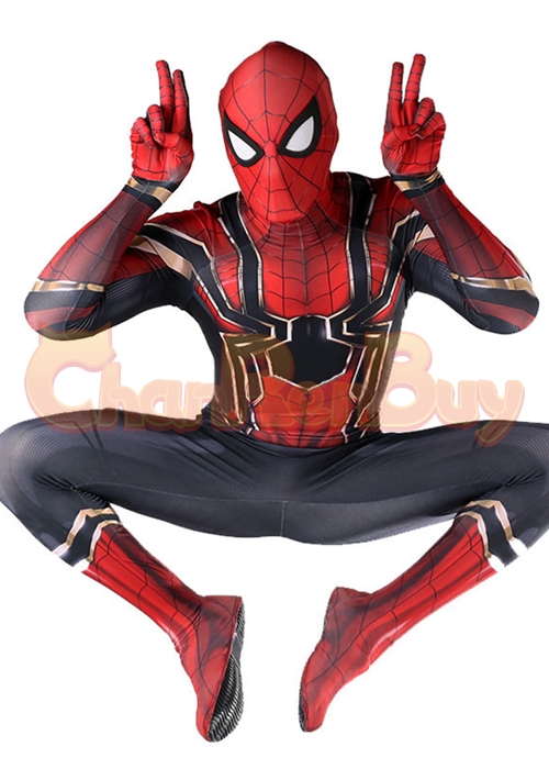 Avengers Endgame Iron Spider Suit Costume Spider Man Cosplay Bodysuit