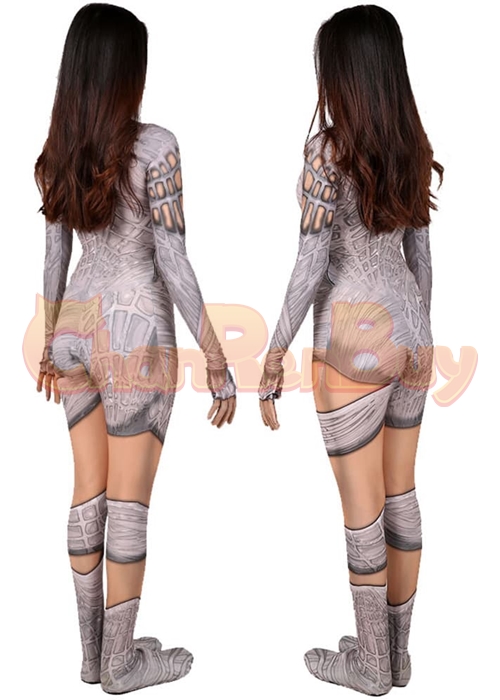 Spider Man Costume Silk Cindy Moon White Suit Cosplay Bodysuit