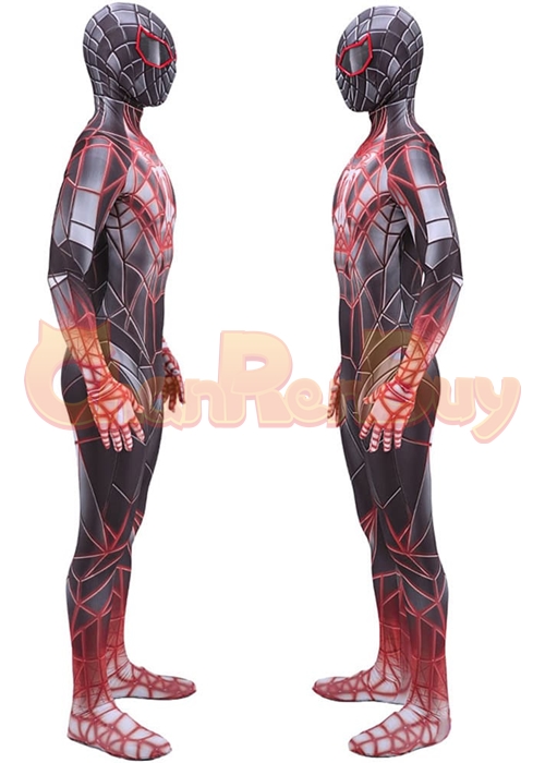 Spider Man Miles Morales Costume Cosplay Programmable Matter Suit Cosplay Bodysuit Ver.2