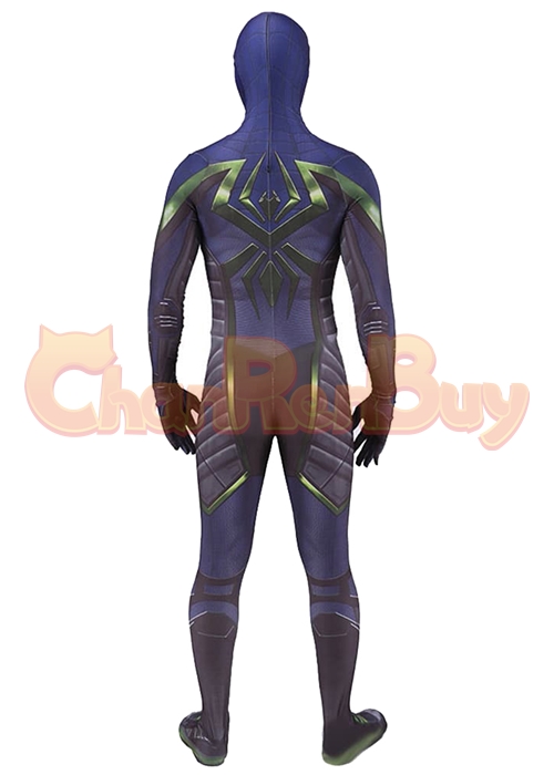Spider Man Miles Morales Costume Purple Reign Suit Cosplay Bodysuit Ver.2