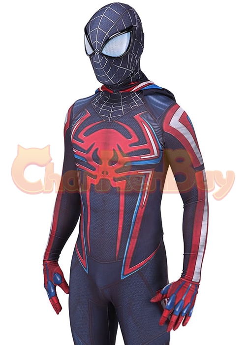 PS5 Spider Man Costume Miles Morales 2099 Suit Cosplay Bodysuit ...