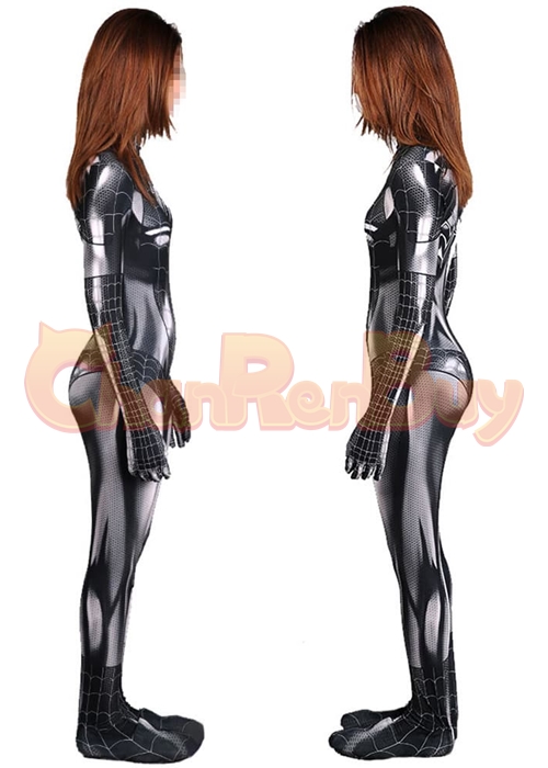 Spider Man Symbiote Black Cat Costume Cosplay Bodysuit