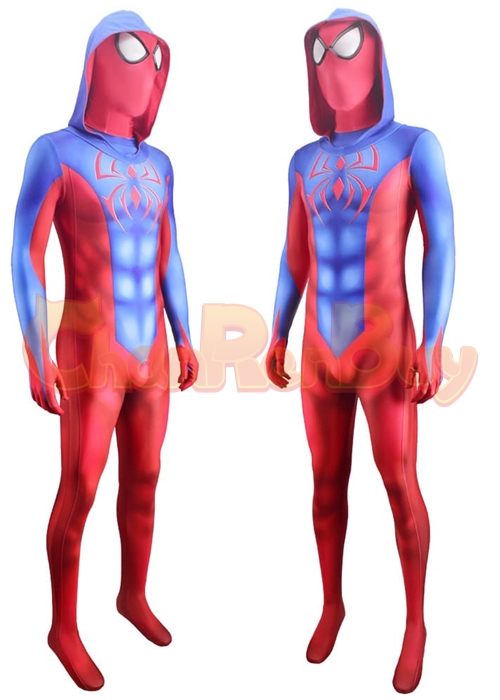 Scarlet Spider Suit Ben Reilly Costume Spider Man Cosplay Bodysuit