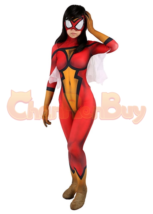 Spider Woman Costume Cosplay Jessica Drew Bodysuit