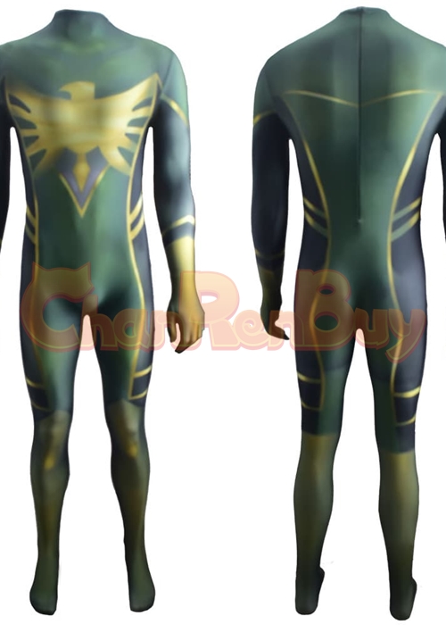 Overwatch Mercy Dark Phoenix Costume Crossover Cosplay Bodysuit