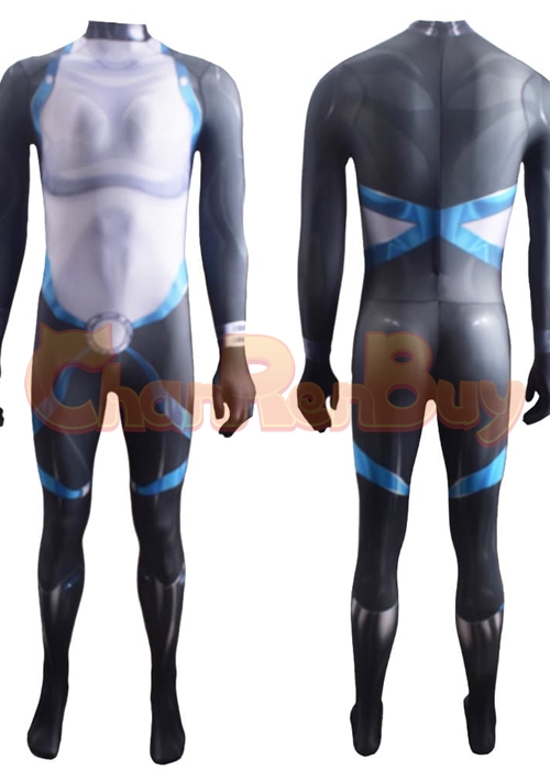X Men Domino Costume Cosplay Neena Thurman Bodysuit