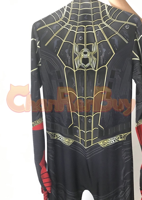 Spider Man 3 No Way Home Costume Black Suit Cosplay Bodysuit