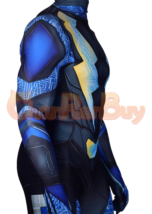 Black Lightning Costume Cosplay Bodysuit