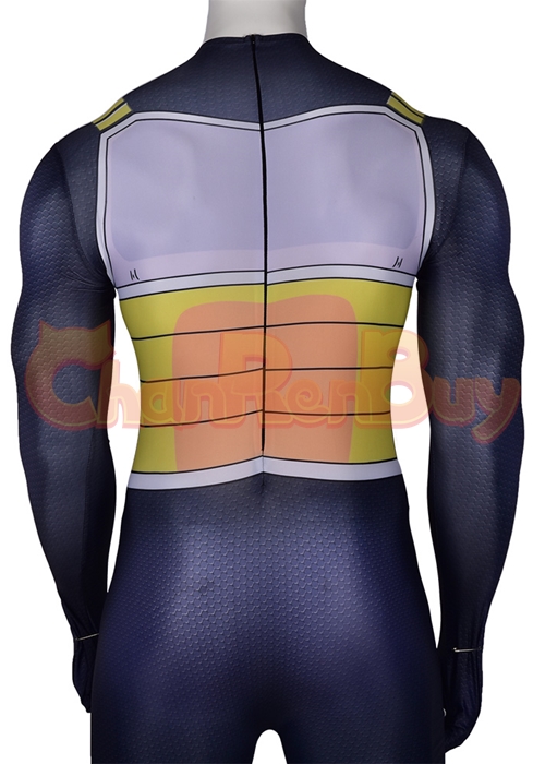 Dragon Ball Fighter Z Super Saiyan Vegeta Costume Cosplay Black Bodysuit
