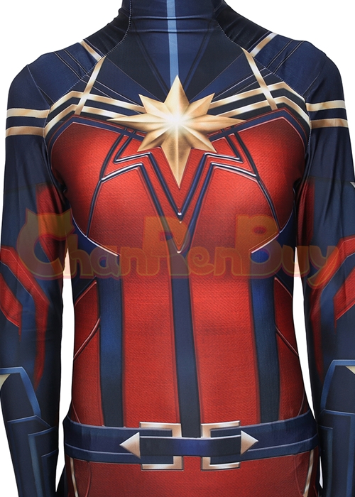 Captain Marvel Costume Cosplay Bodysuit