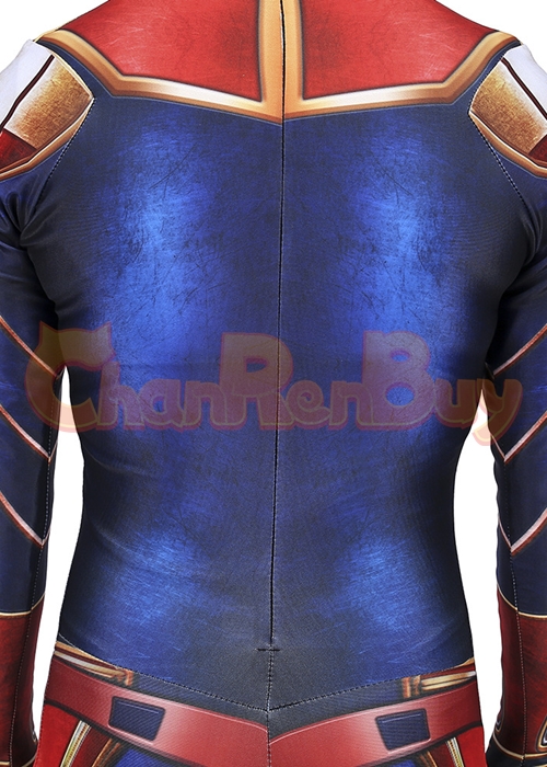 Captain Marvel Costume Carol Danvers Cosplay Bodysuit