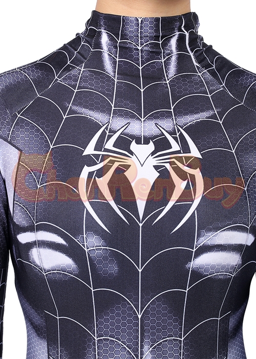 Spider Man Venom Black Cat Symbiote Suit Costume Cosplay Bodysuit