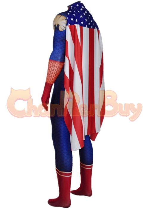 The Boys Homelander Costume Cosplay Bodysuit