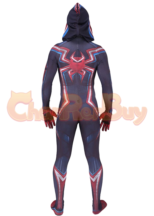Spider Man Costume Miles Morales 2099 Suit Cosplay Bodysuit