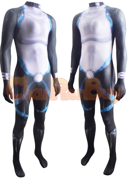 X Men Domino Costume Cosplay Neena Thurman Bodysuit